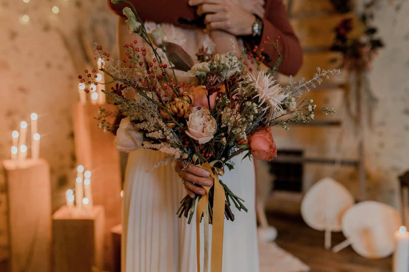 Bouquet de mariée mariage d'automne